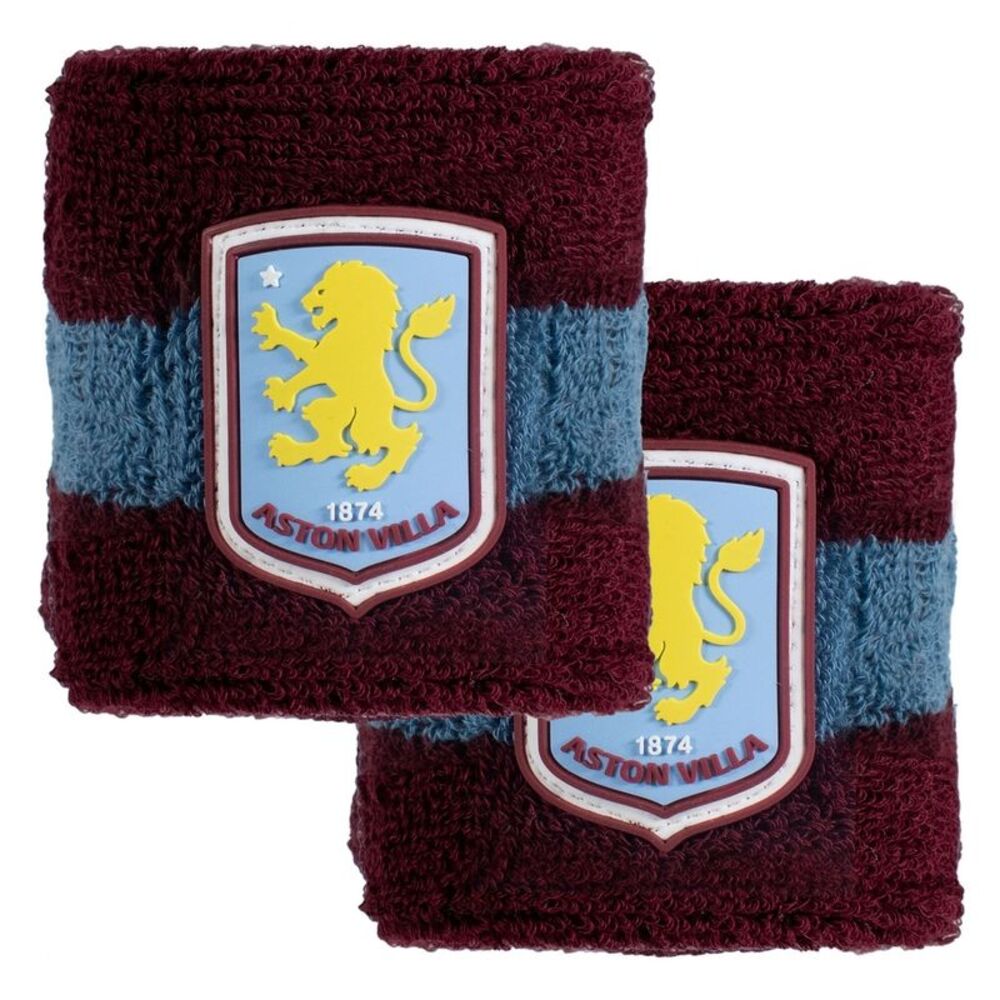 Aston Villa FC Wristband (Pack of 2) / Claret/Blue